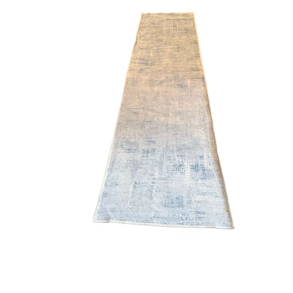 Ruggable runner (10 x 2.5 ft) & 3x5 area rugs blue print (no pads) - Picture 2 of 6
